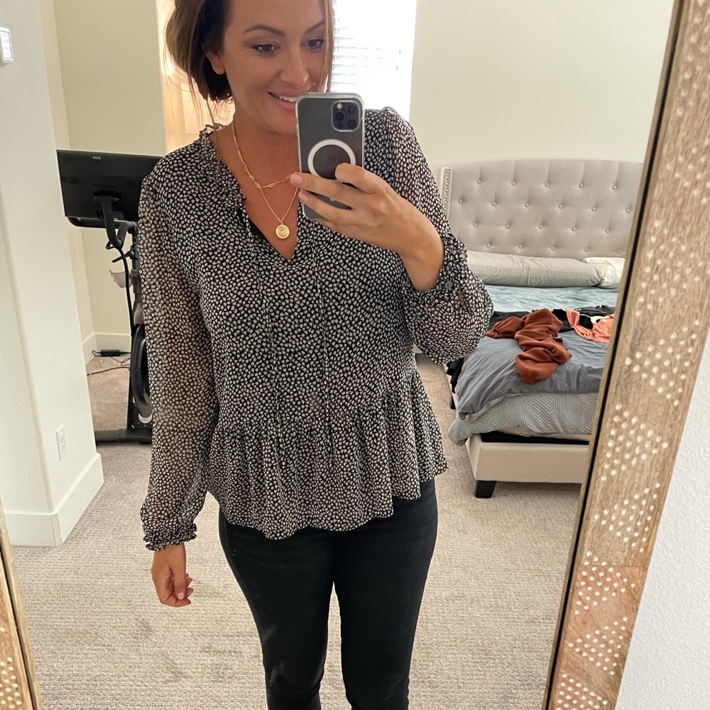 Loft Peplum Style Top